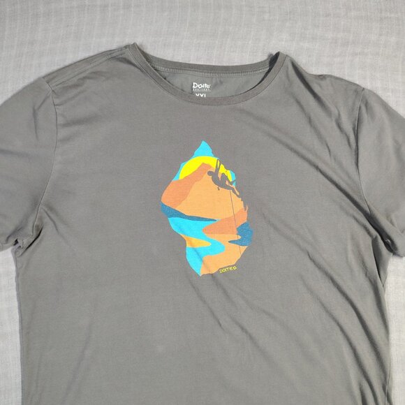 Doite Heritage T-Shirt Size XXL Chile Gray Retro Rock Climbing Boulder Graphic - Picture 2 of 11